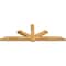 Ekena Millwork Kennewick Rough Sawn Timber Gable Bracket, Western Red Cedar, 108"W x 36"H x 4"D x 6"F, 8/12 Pitch GBW108X36X0406KEN00RWR - alternate 2